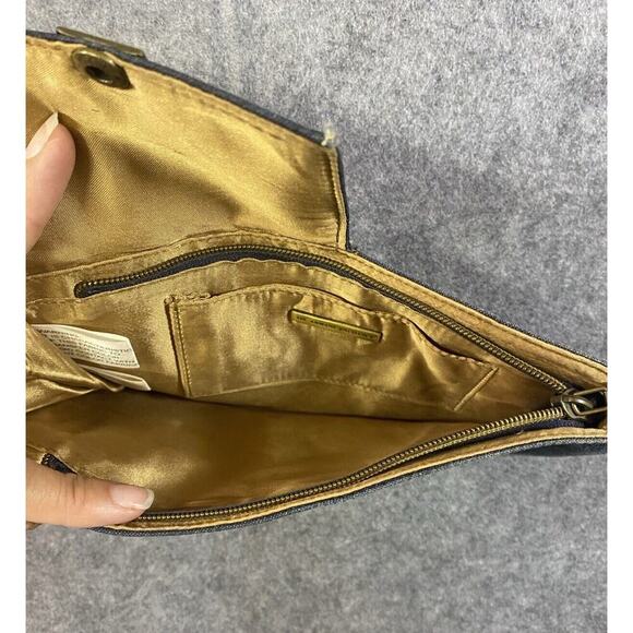 Armani Exchange Purse Womens Blue Denim A/X Clutch / Wallet - Picture 5 of 12